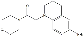 2-(6-amino-1,2,3,4-tetrahydroquinolin-1-yl)-1-(morpholin-4-yl)ethan-1-one 구조식 이미지