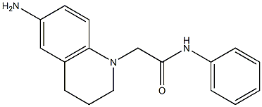 2-(6-amino-1,2,3,4-tetrahydroquinolin-1-yl)-N-phenylacetamide 구조식 이미지