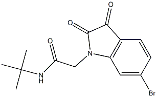 2-(6-bromo-2,3-dioxo-2,3-dihydro-1H-indol-1-yl)-N-tert-butylacetamide Structure