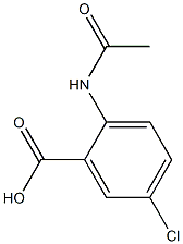 2-(acetylamino)-5-chlorobenzoic acid Structure