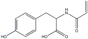 2-(acryloylamino)-3-(4-hydroxyphenyl)propanoic acid 구조식 이미지