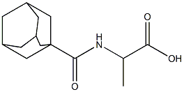 2-(adamantan-1-ylformamido)propanoic acid 구조식 이미지
