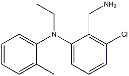 2-(aminomethyl)-3-chloro-N-ethyl-N-(2-methylphenyl)aniline Structure