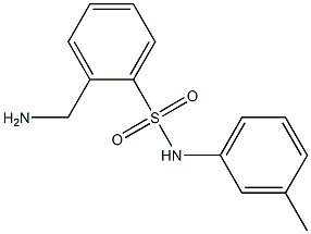 2-(aminomethyl)-N-(3-methylphenyl)benzenesulfonamide 구조식 이미지