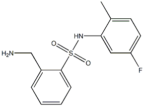 2-(aminomethyl)-N-(5-fluoro-2-methylphenyl)benzenesulfonamide 구조식 이미지