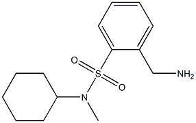 2-(aminomethyl)-N-cyclohexyl-N-methylbenzenesulfonamide 구조식 이미지