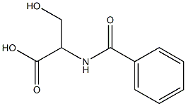 2-(benzoylamino)-3-hydroxypropanoic acid 구조식 이미지