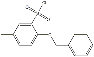 2-(benzyloxy)-5-methylbenzene-1-sulfonyl chloride 구조식 이미지