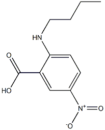 2-(butylamino)-5-nitrobenzoic acid 구조식 이미지