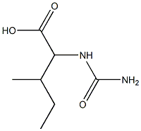 2-(carbamoylamino)-3-methylpentanoic acid Structure