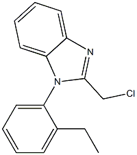 2-(chloromethyl)-1-(2-ethylphenyl)-1H-1,3-benzodiazole Structure