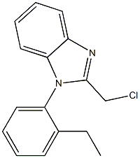 2-(chloromethyl)-1-(2-ethylphenyl)-1H-1,3-benzodiazole 구조식 이미지