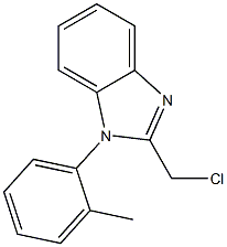 2-(chloromethyl)-1-(2-methylphenyl)-1H-1,3-benzodiazole Structure
