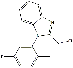 2-(chloromethyl)-1-(5-fluoro-2-methylphenyl)-1H-1,3-benzodiazole Structure