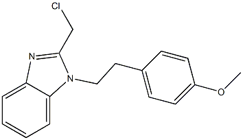 2-(chloromethyl)-1-[2-(4-methoxyphenyl)ethyl]-1H-1,3-benzodiazole 구조식 이미지