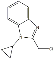 2-(chloromethyl)-1-cyclopropyl-1H-1,3-benzodiazole 구조식 이미지