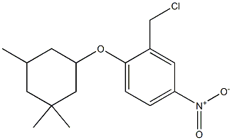 2-(chloromethyl)-4-nitro-1-[(3,3,5-trimethylcyclohexyl)oxy]benzene Structure