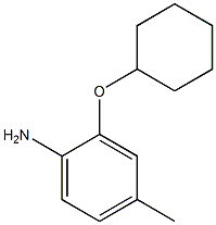 2-(cyclohexyloxy)-4-methylaniline Structure