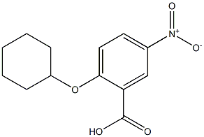 2-(cyclohexyloxy)-5-nitrobenzoic acid 구조식 이미지