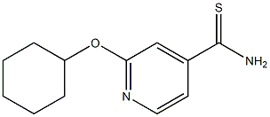 2-(cyclohexyloxy)pyridine-4-carbothioamide Structure