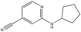 2-(cyclopentylamino)isonicotinonitrile Structure