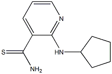 2-(cyclopentylamino)pyridine-3-carbothioamide 구조식 이미지