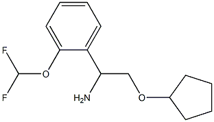 2-(cyclopentyloxy)-1-[2-(difluoromethoxy)phenyl]ethanamine Structure