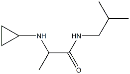 2-(cyclopropylamino)-N-(2-methylpropyl)propanamide 구조식 이미지