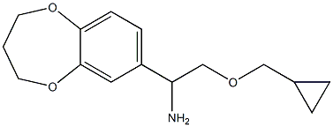 2-(cyclopropylmethoxy)-1-(3,4-dihydro-2H-1,5-benzodioxepin-7-yl)ethan-1-amine Structure