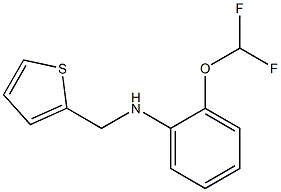 2-(difluoromethoxy)-N-(thiophen-2-ylmethyl)aniline Structure