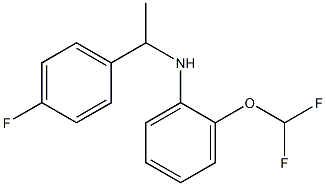 2-(difluoromethoxy)-N-[1-(4-fluorophenyl)ethyl]aniline 구조식 이미지