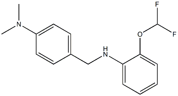 2-(difluoromethoxy)-N-{[4-(dimethylamino)phenyl]methyl}aniline Structure