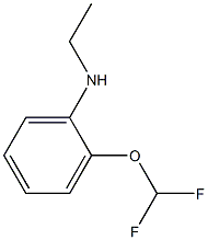 2-(difluoromethoxy)-N-ethylaniline 구조식 이미지