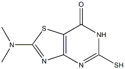 2-(dimethylamino)-5-mercapto[1,3]thiazolo[4,5-d]pyrimidin-7(6H)-one Structure