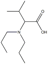 2-(dipropylamino)-3-methylbutanoic acid Structure