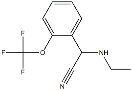 2-(ethylamino)-2-[2-(trifluoromethoxy)phenyl]acetonitrile 구조식 이미지