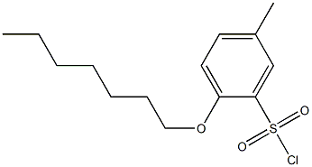 2-(heptyloxy)-5-methylbenzene-1-sulfonyl chloride 구조식 이미지