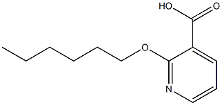 2-(hexyloxy)pyridine-3-carboxylic acid 구조식 이미지