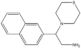 2-(naphthalen-2-yl)-2-(thiomorpholin-4-yl)ethan-1-amine 구조식 이미지