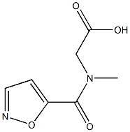 2-(N-methyl1,2-oxazol-5-ylformamido)acetic acid Structure