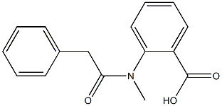 2-(N-methyl-2-phenylacetamido)benzoic acid 구조식 이미지