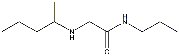 2-(pentan-2-ylamino)-N-propylacetamide Structure