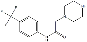 2-(piperazin-1-yl)-N-[4-(trifluoromethyl)phenyl]acetamide Structure