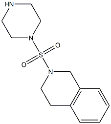 2-(piperazine-1-sulfonyl)-1,2,3,4-tetrahydroisoquinoline Structure