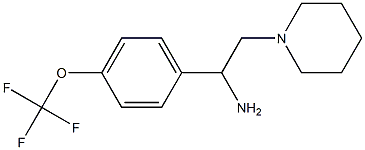 2-(piperidin-1-yl)-1-[4-(trifluoromethoxy)phenyl]ethan-1-amine Structure