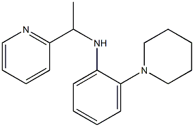 2-(piperidin-1-yl)-N-[1-(pyridin-2-yl)ethyl]aniline Structure