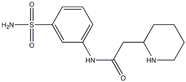 2-(piperidin-2-yl)-N-(3-sulfamoylphenyl)acetamide Structure