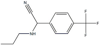 2-(propylamino)-2-[4-(trifluoromethyl)phenyl]acetonitrile Structure