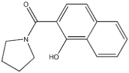 2-(pyrrolidin-1-ylcarbonyl)naphthalen-1-ol Structure