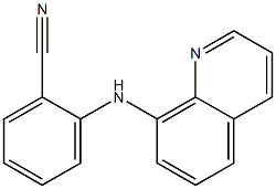 2-(quinolin-8-ylamino)benzonitrile 구조식 이미지